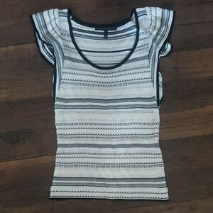 White House Black Market Flutter-Sleeve Top